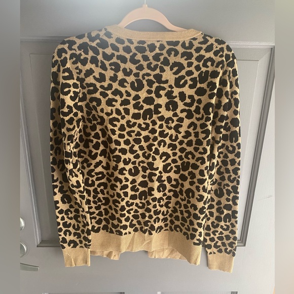 Leopard Print Cardigan Sweater - Picture 7 of 7